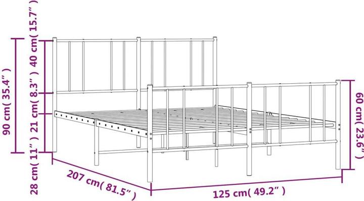 Image du produit vidaXL Bettgestell (120 x 200 cm)