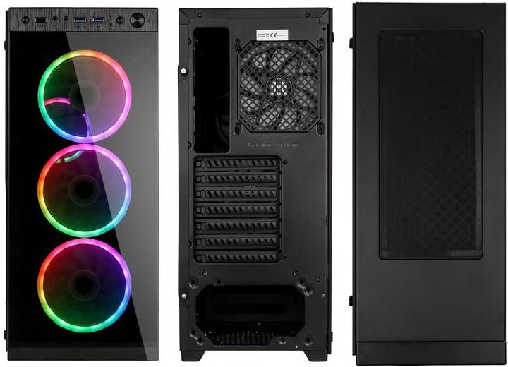 Actual product image Kolink Horizon RGB Midi Tower, Tempered Glass (ATX, mATX, Mini-ITX)