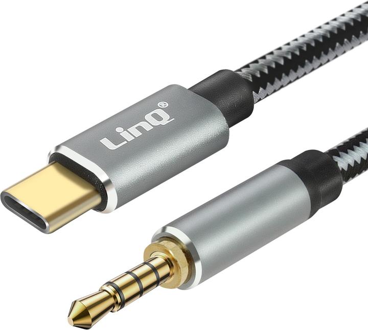 Actual product image LinQ USB-C cable / 4-pin jack plug (1.50 m, 3.5mm jack (AUX))
