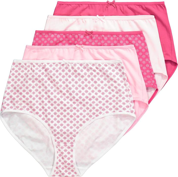 Produktbild Ulla Popken Maxislips, 5er-Pack, Ornamente/einfarbig (58, 5er Pack)