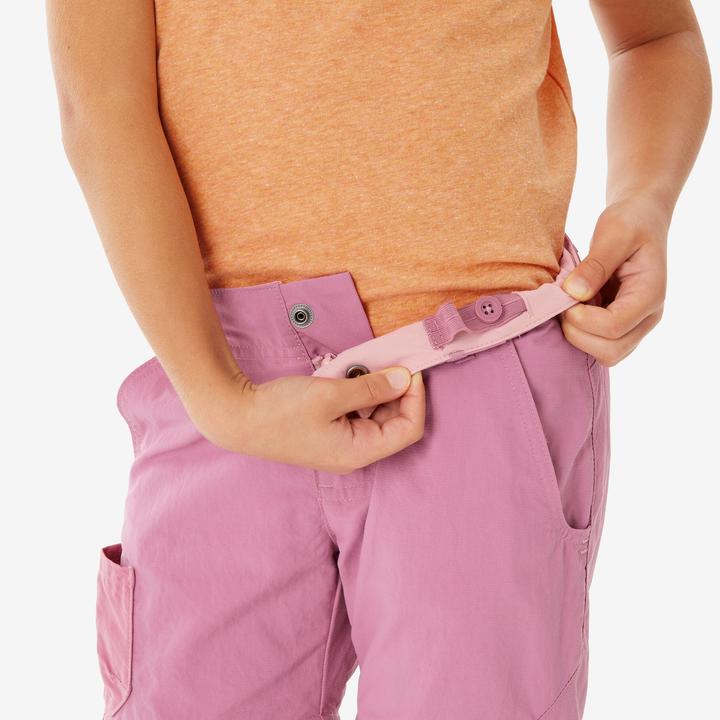 Immagine prodotto Quechua Zip-Off-Hose MH500 Kinder Gr. 92–116 Bergwandern rosa (98)