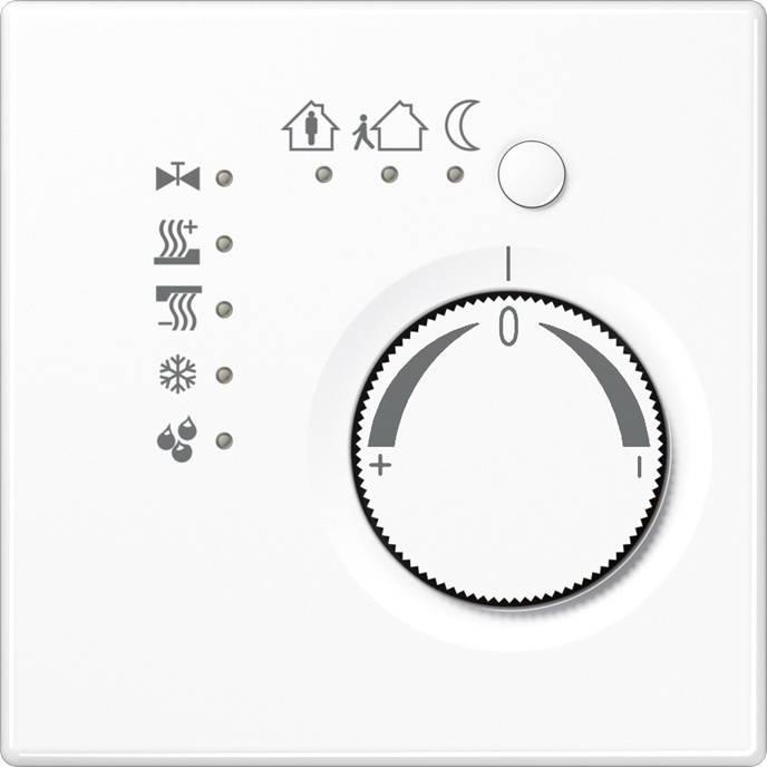 JUNG Raumtemperaturregler UP LS KNX aws glz LS2178TSWW, Thermostat, Weiss