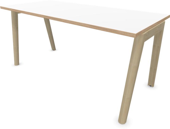 Blanc, bois | frêne naturel teinté gris clair