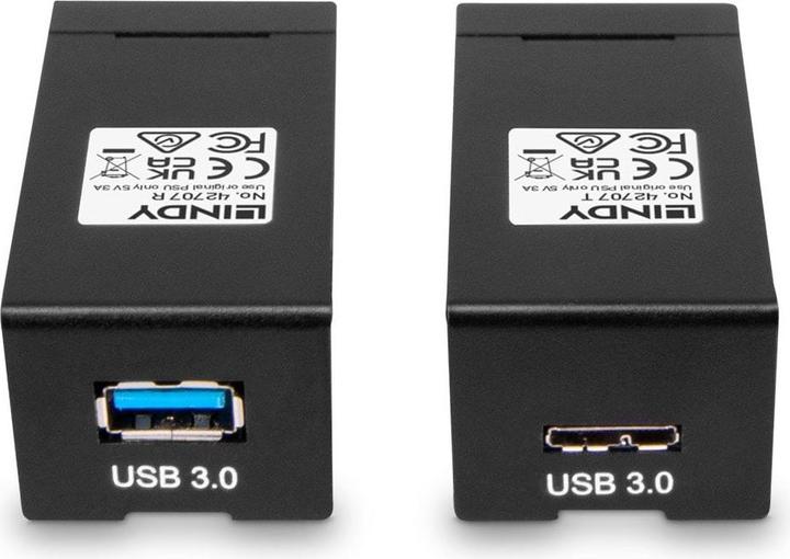 Produktbild Lindy USB 3.1 / 3.0 LWL/Fibre Optic Extender 400m (USB 3.0, USB 3.1)