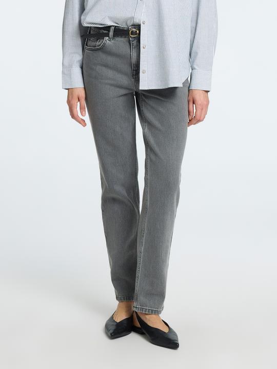 Produktbild Selected Graue Straight Fit Jeans (W26/L32)