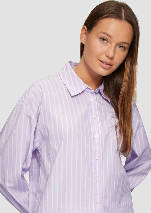 Actual product image S.Oliver Bluse Streifenbluse mit Hemdkragen im Relaxed Fit (42)