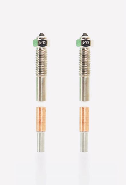 Qidi Tech QIDI Plus4 Bimetal Düsen (2pcs) 0.4mm (Blast pipe)