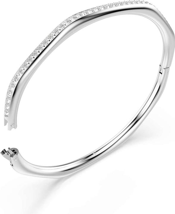 Productafbeelding Swarovski Dextera Armreif Achteckform Rundschliff Weiss Rhodiniert (18.30 cm, Rhode Island)