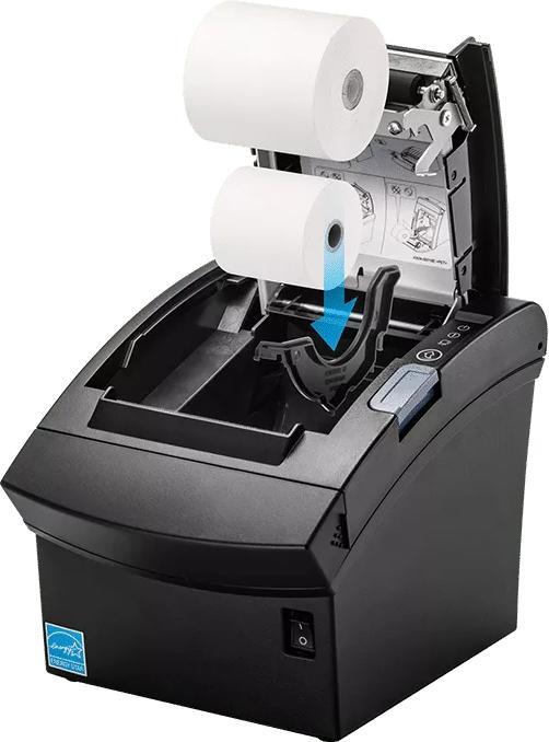 Produktbild Bixolon SRP-350V, Cutter, USB, schwarz Bondrucker, Thermodirekt, 7 Punkte/mm (180dpi), Medienbreite (max): (USB 2.0)