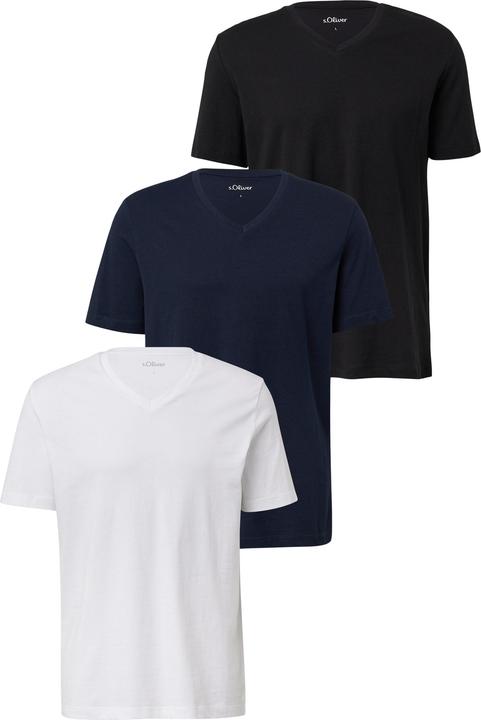 Produktbild s.Oliver T-Shirt Basic-T-Shirt im 3er-Pack (M)