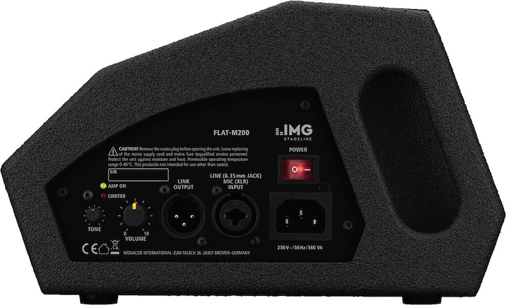 Produktbild Img Stage Line Aktiver Bühnenmonitor Stage Line Flat M200 Monitor (Aktiv, 1x 200 W)