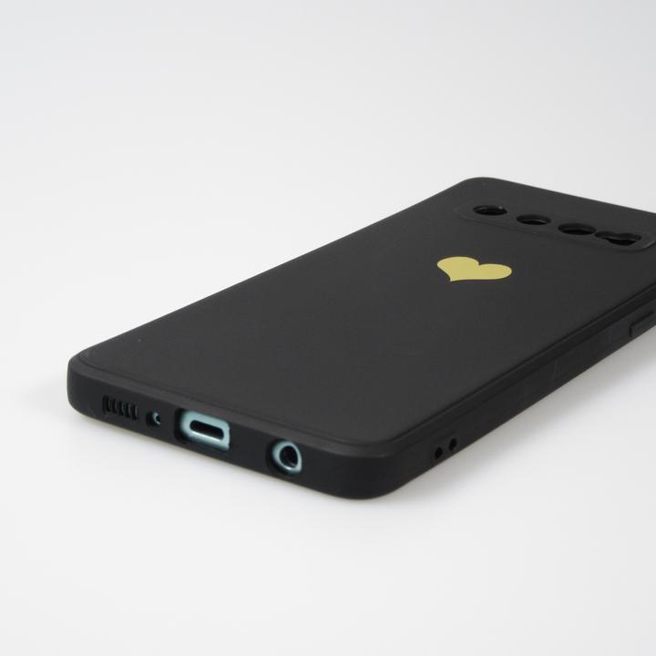 Produktbild PhoneLook Hülle Silikon Mat Herz gold (Samsung Galaxy S10)