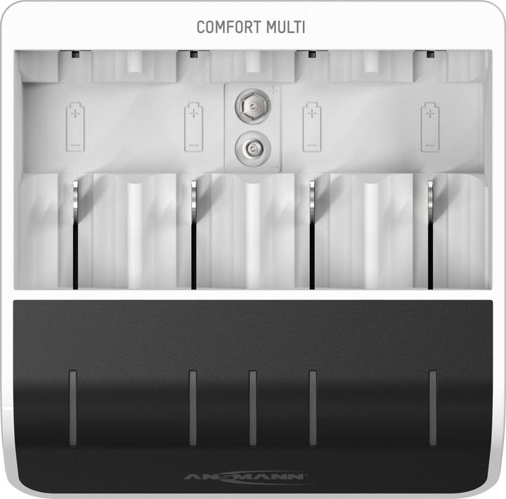 Immagine prodotto Ansmann Comfort Multi Charger (AA / LR6 / LR06 / Mignon / R6 / R14505, AAA / LR03 / Micro / R03 / AM4 / MN2400 / KR03, C, D, Caricabatterie senza batteria)