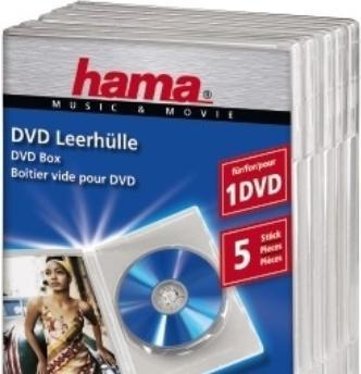 Productafbeelding Hama DVD blanco hoes standaard, pak van 5, T