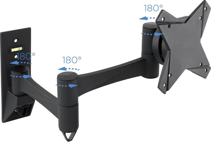 Produktbild Tooq Technology SOPORTE PARED TV LP2323TN-B 13-27 GIRA/INCLI (3 PIVOTES) NEGRO (Wand, 23", 15 kg)