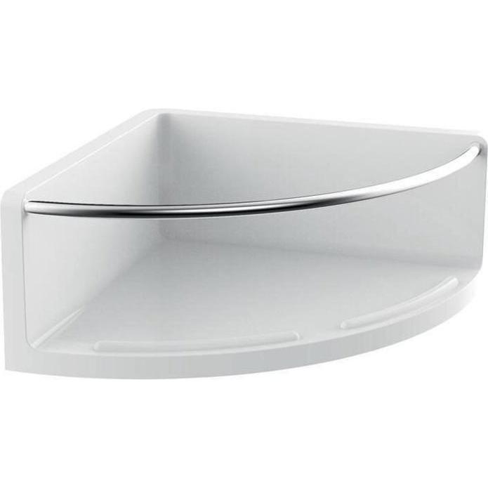 Emco, Spiegel, Eckwandkorb ROUND 175mm H 75 m verd Befestigung weiss/chrom