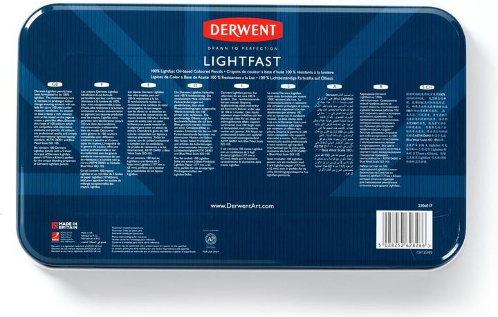 Actual product image Derwent Lightfast coloured pencils, 4 mm, multicoloured, 100 pieces (100 x)