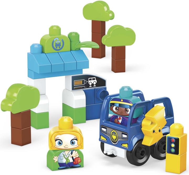 Produktbild Mega Construx Bloks Green Town Aufladen & Fahren Bus Set HDX90, Bauspielzeug für Kleinkinder