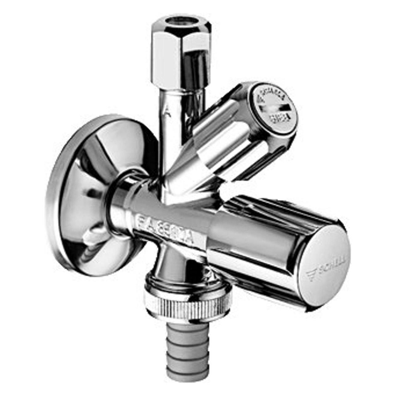 Schell, Ventiel, Filtercombinatie Hoekkraan Chroom 1/2inch