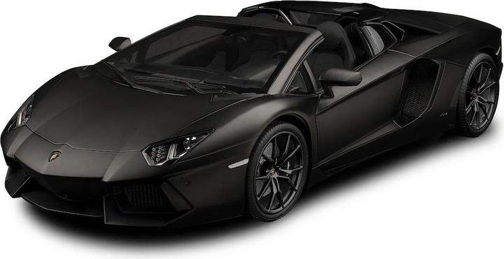 Actual product image Pocher Lamborghini Aventador LP700-4 Roadster Nero Nemesis