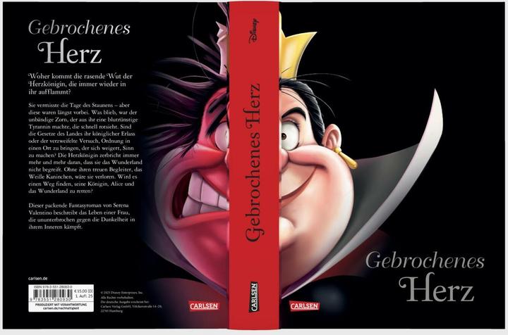 Produktbild Disney Villains 12: Gebrochenes Herz (Villains "Herzkönigin" - Alice im Wunderland) (Deutsch, Nina Ohlmann, Serena Valentino, Walt Disney, 2025)