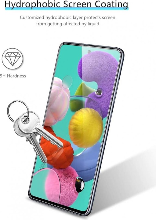 Produktbild Screenguard Samsung Galaxy A52 Panzerglas Schutzfolie Case Friendly Design (Samsung Galaxy A52)