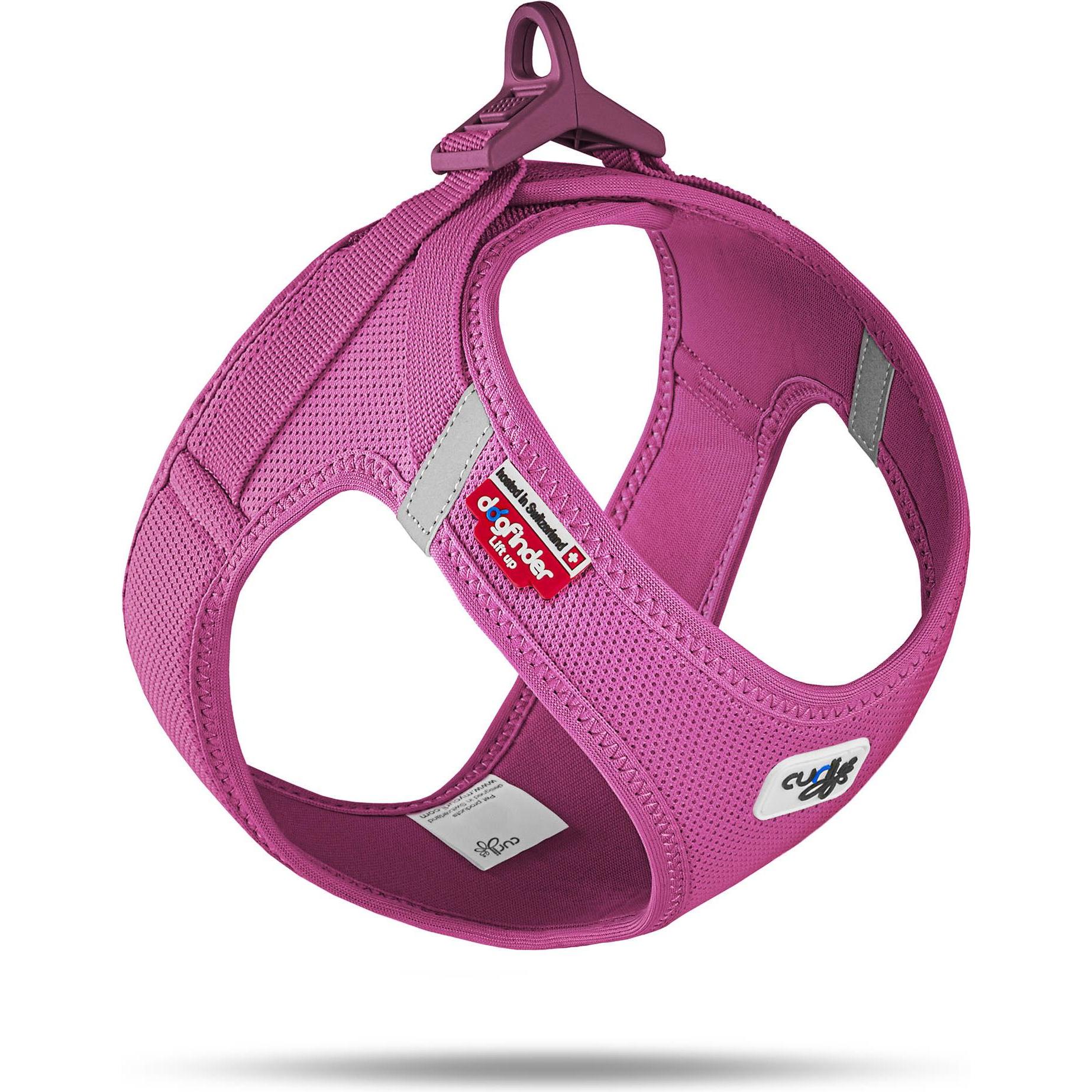 Curli Geschirr Vest Air-Mesh L, Fuchsia (L, Hund, Allgemein), Halsband + Leine