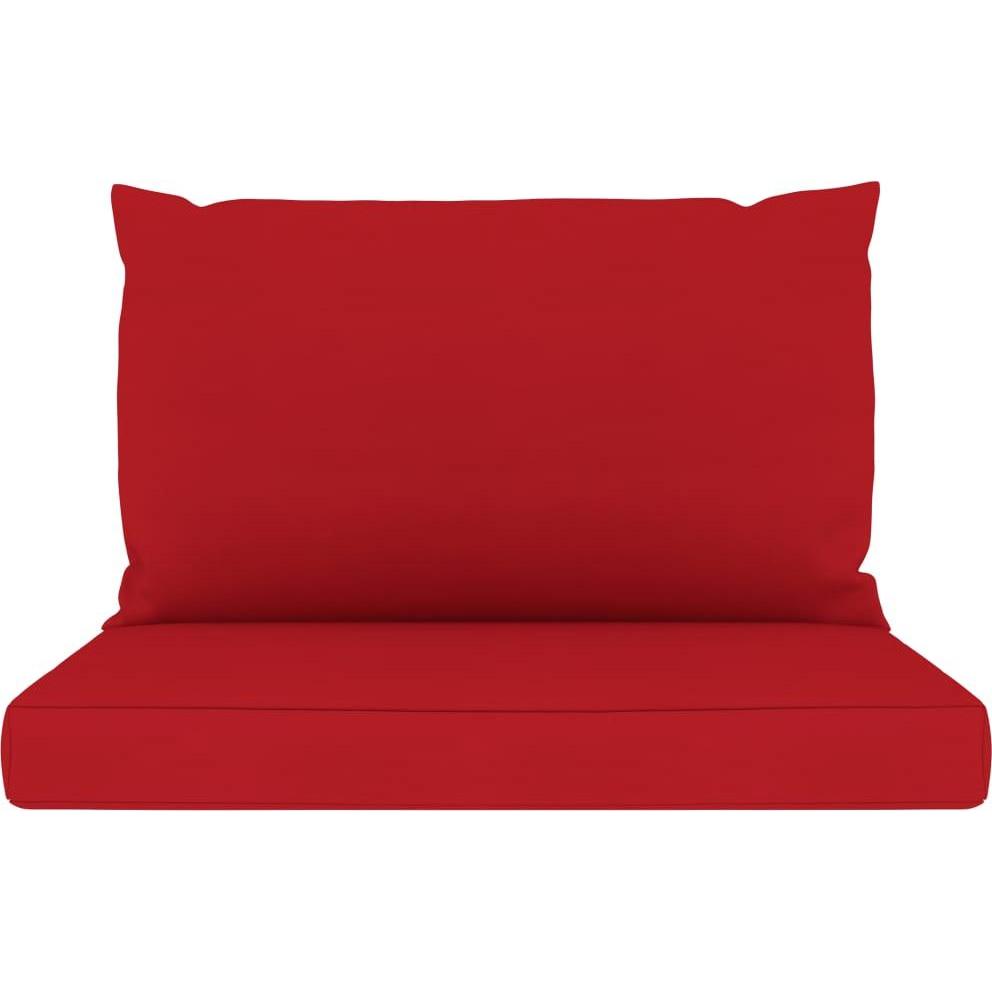 Thumbnail - VidaXL, Sitzkissen, Palettensofa-Auflagen 2 Stk. Rot Stoff (60 x 60 x 60 cm)
