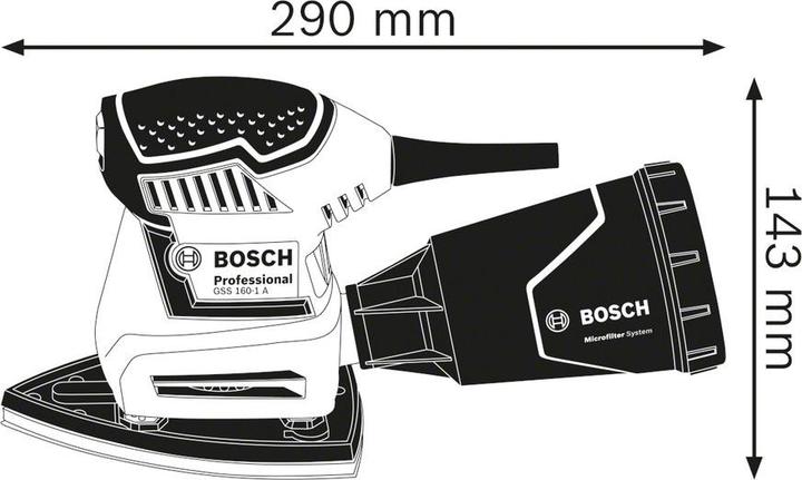 Actual product image Bosch Professional Orbital sander incl. case (Sander, 180 W)