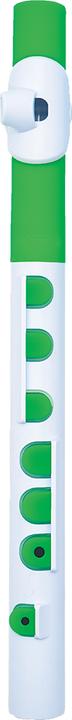Actual product image Nuvo N430T TooT2.0 Children's Transverse Flute in C, White-Green (Transverse flute)