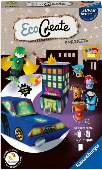 Actual product image Ravensburger EcoCreate Mini Superheroes