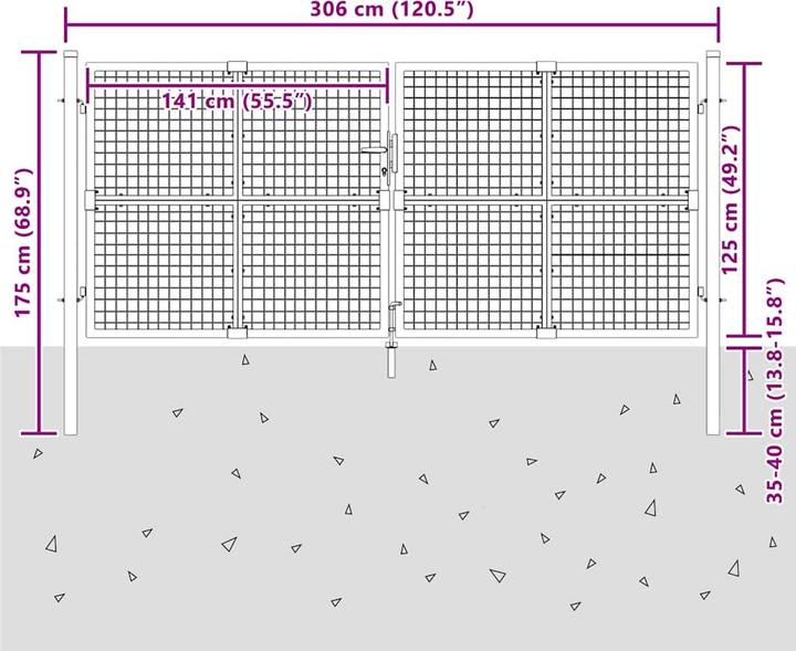 Produktbild vidaXL Gartentor