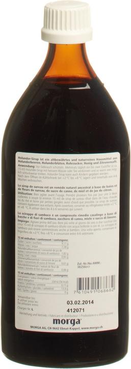 Immagine prodotto Morga Sciroppo di sambuco con miele (1 Pezzo/i)