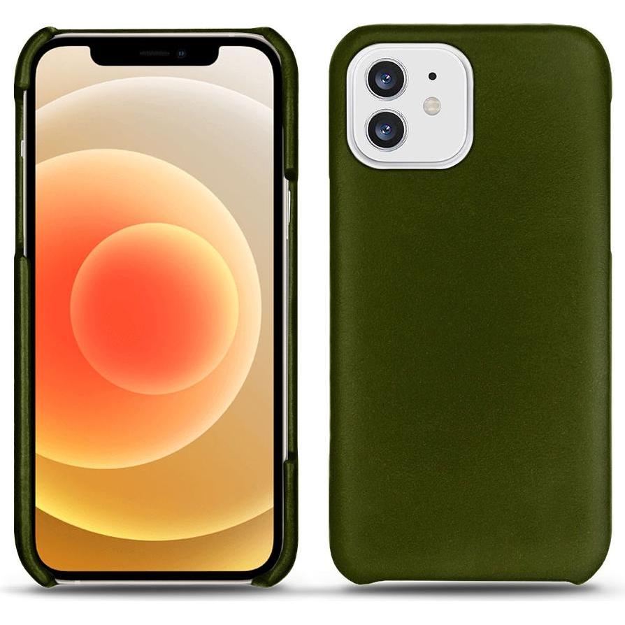 Noreve Lederschutzhülle (Apple iPhone 12 mini), Smartphone Hülle, Grün