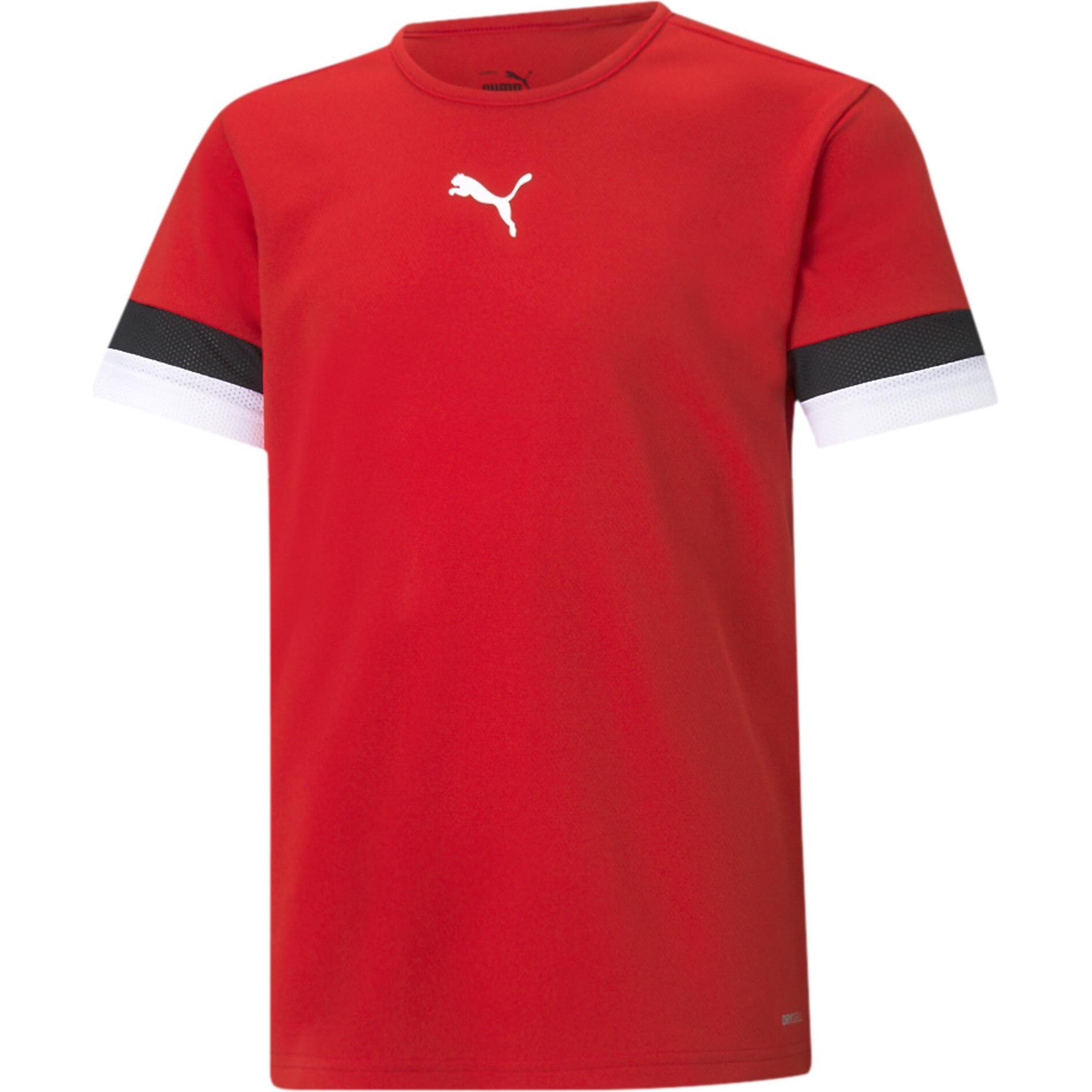 Puma, Herren, Sportshirt, teamRISE Jersey Jr-704938 (128), Rot, 128