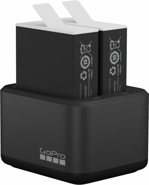 Productafbeelding GoPro Dual Battery Charger + Enduro Batteries (Hero 12 Zwart, Hero 11 Zwart, Hero 10 Zwart, Hero 9 Zwart)