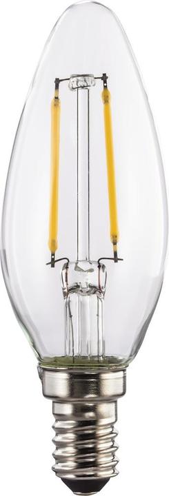 Actual product image Xavax LED Filament, E14, 250lm Replaces 25W, Candle Lamp, Warm White, Clear (E14, 2 W, 250 lm, 1 x, E)