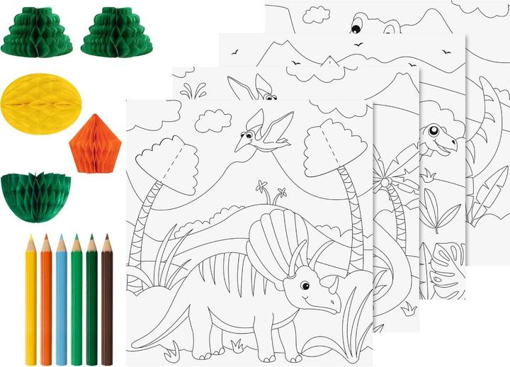 Productafbeelding Heyda 3D-Set de coloriage - Dinosaure
