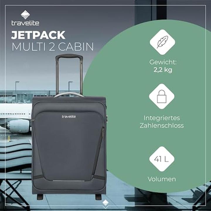 Actual product image Travelite Jetpack Multi 2 Rollen Kabinentrolley 55 cm (41 l)