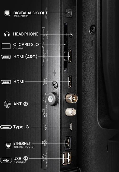 Actual product image Hisense TV 40A5NQ (40", A5N, QLED, Full HD, 2024)