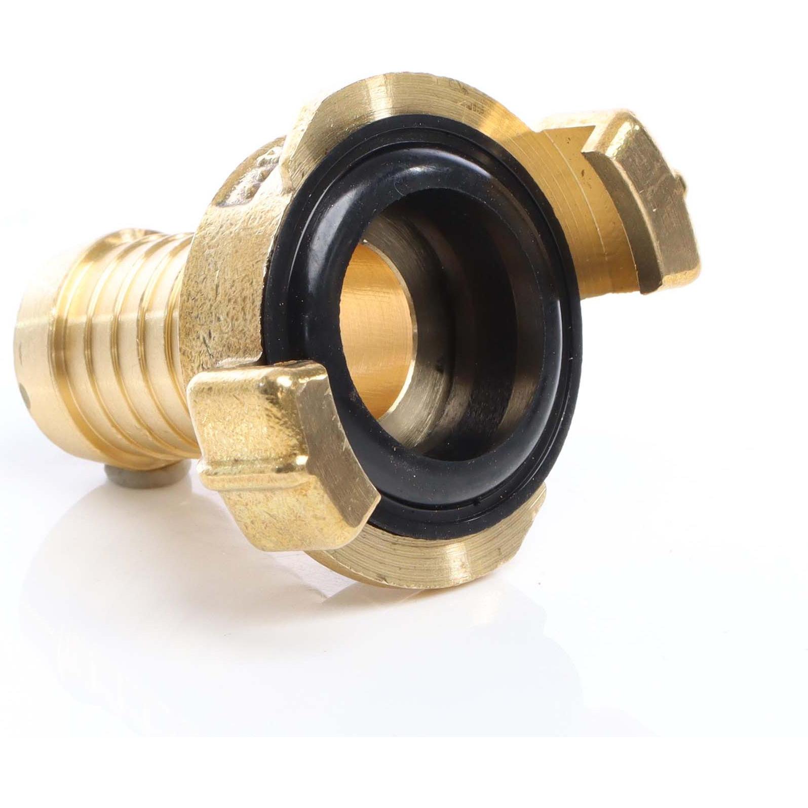 Thumbnail - Wiltec, Schlauchanschluss + Schlauchverbinder, Messing Schlauchtülle DN20 (3/4") Schlauch Verbinder Schnellkupplung (Sch...