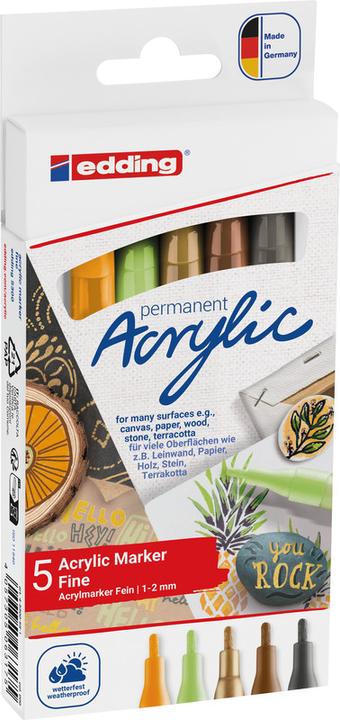Immagine prodotto Edding Acrylic Marker 5300 (Multi, 2 mm, 5 x)