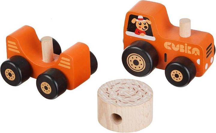 Actual product image Cubika Wooden toy "Tractor