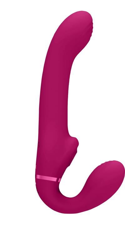 Actual product image Shots Ai - Dual Vibrating & Air Wave Tickler Strapless Strapon
