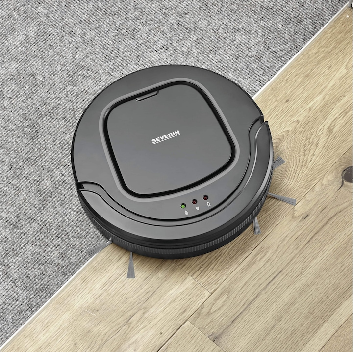 Actual product image Severin RB7023 Robot Vacuum Cleaner Chill black / grey (Robot vacuum)