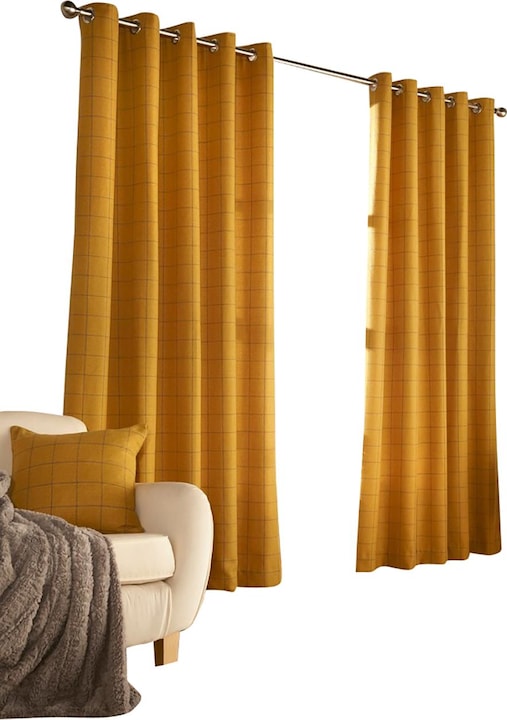 Actual product image Furn Eyelet curtains Ellis (168 x 183 cm)
