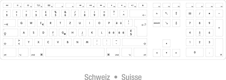 Produktbild Matias Erweiterte USB-Tastatur für Mac OS mit RGB Backlit (CH, Kabelgebunden)