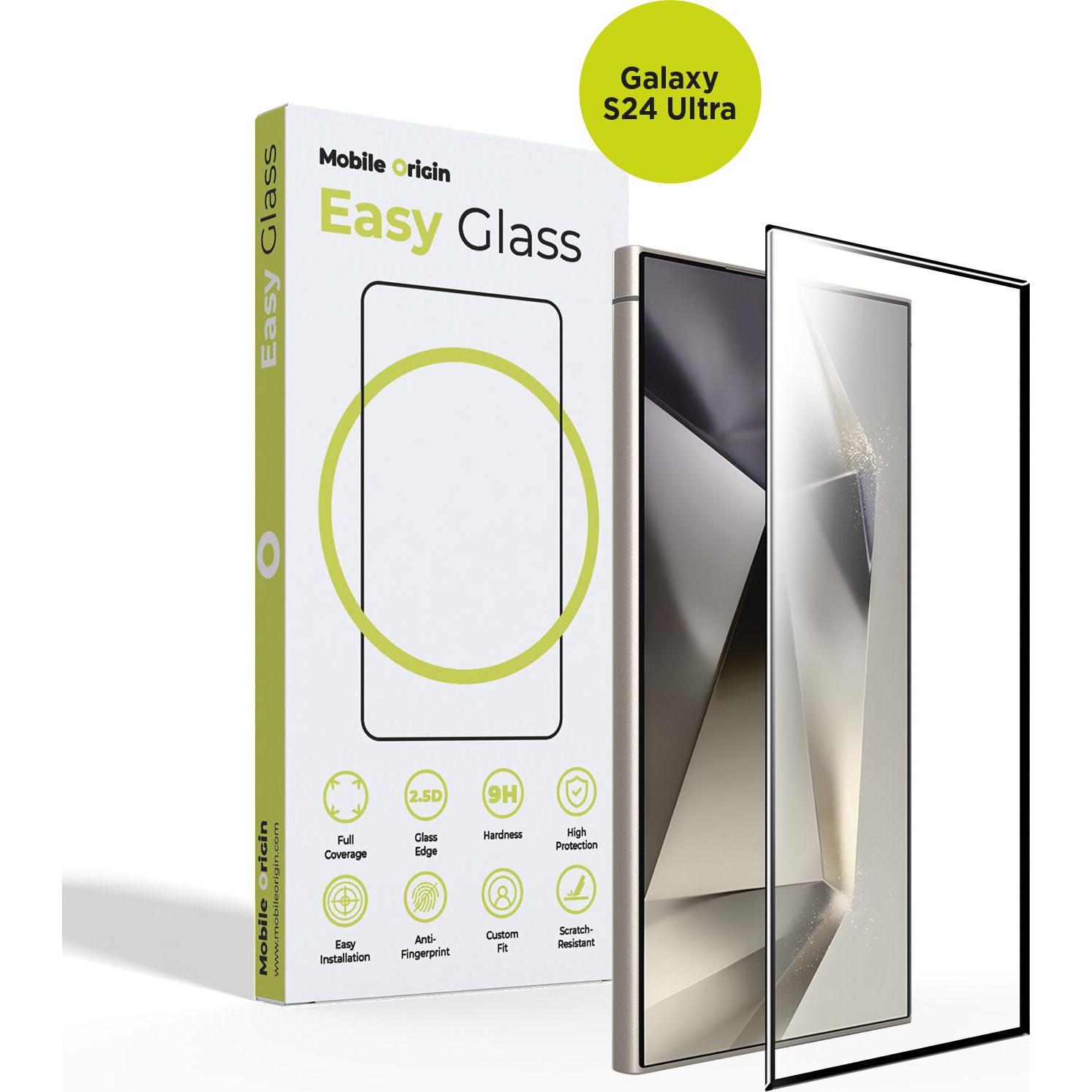 Mobile Origin EasyGlass per Samsung Galaxy S24 Ultra (Samsung Galaxy S24 Ultra), Pellicola protettiva smartphone