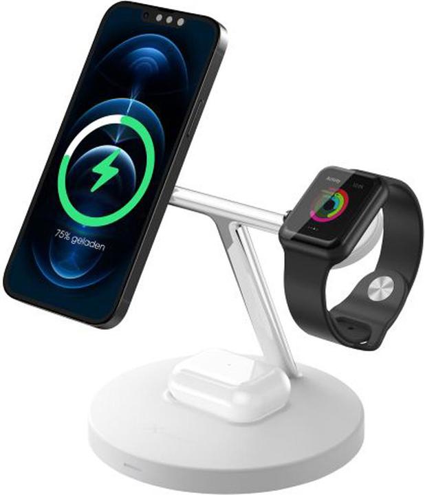 Image du produit Xlayer 3-in1 Powerstation Station de charge inductive blanc (15 W)