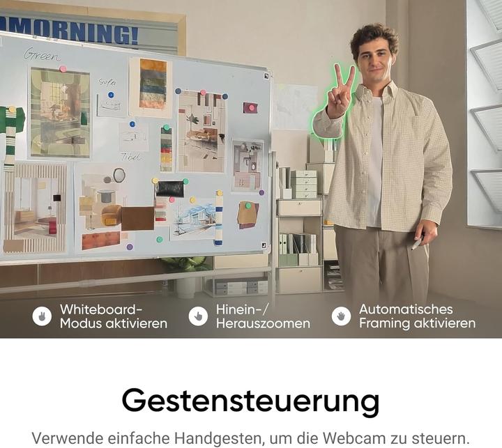 Immagine prodotto Insta360 Link 2C Standard 4K Webcam mit Auto-Framing und HDR